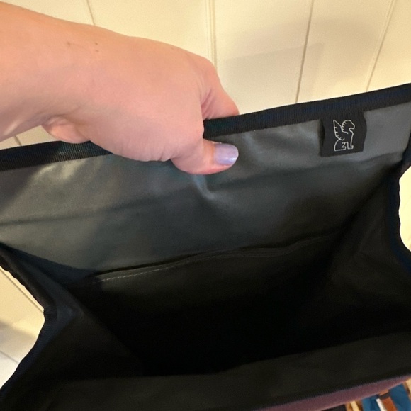 Chome Burgundy and Black Men's Backpack - Picture 6 of 6